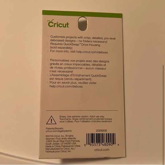 - Set of 2: cricut fine debossing tips - - Picture 3 of 3